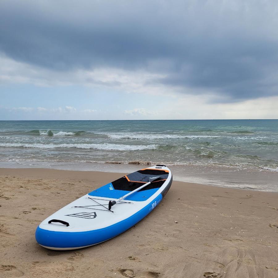 Beachfront House, Valencia, Wifi, Paddle Surf Board, Incredible Views Sueca Exterior foto